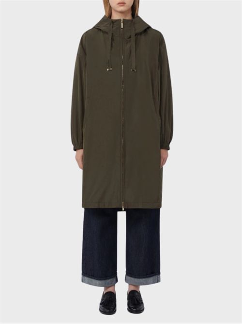 Water-repellent taffeta hooded parka with elastic belt MAX MARA THE CUBE | 2619021164600006
